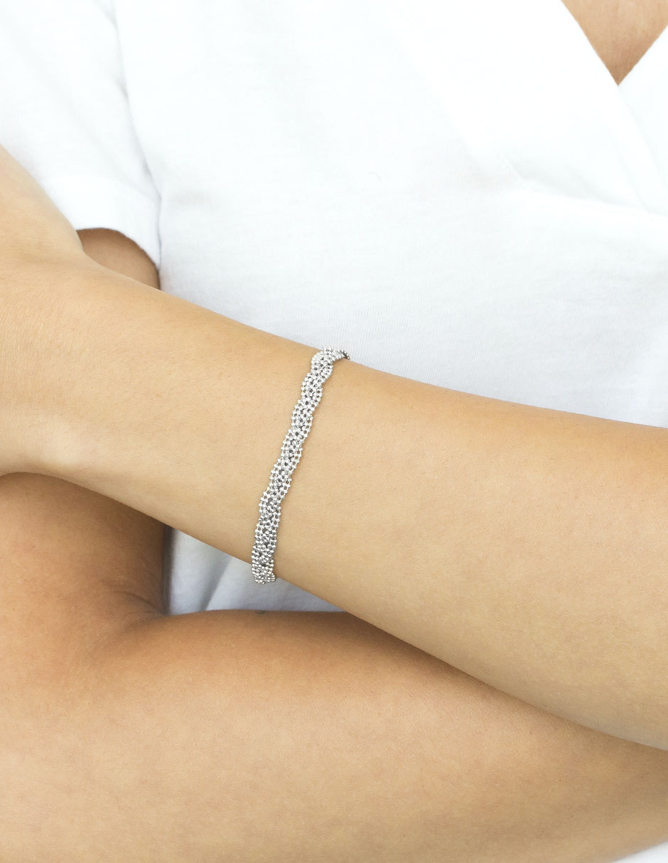 Pulsera de plata P 925 acabado brillante