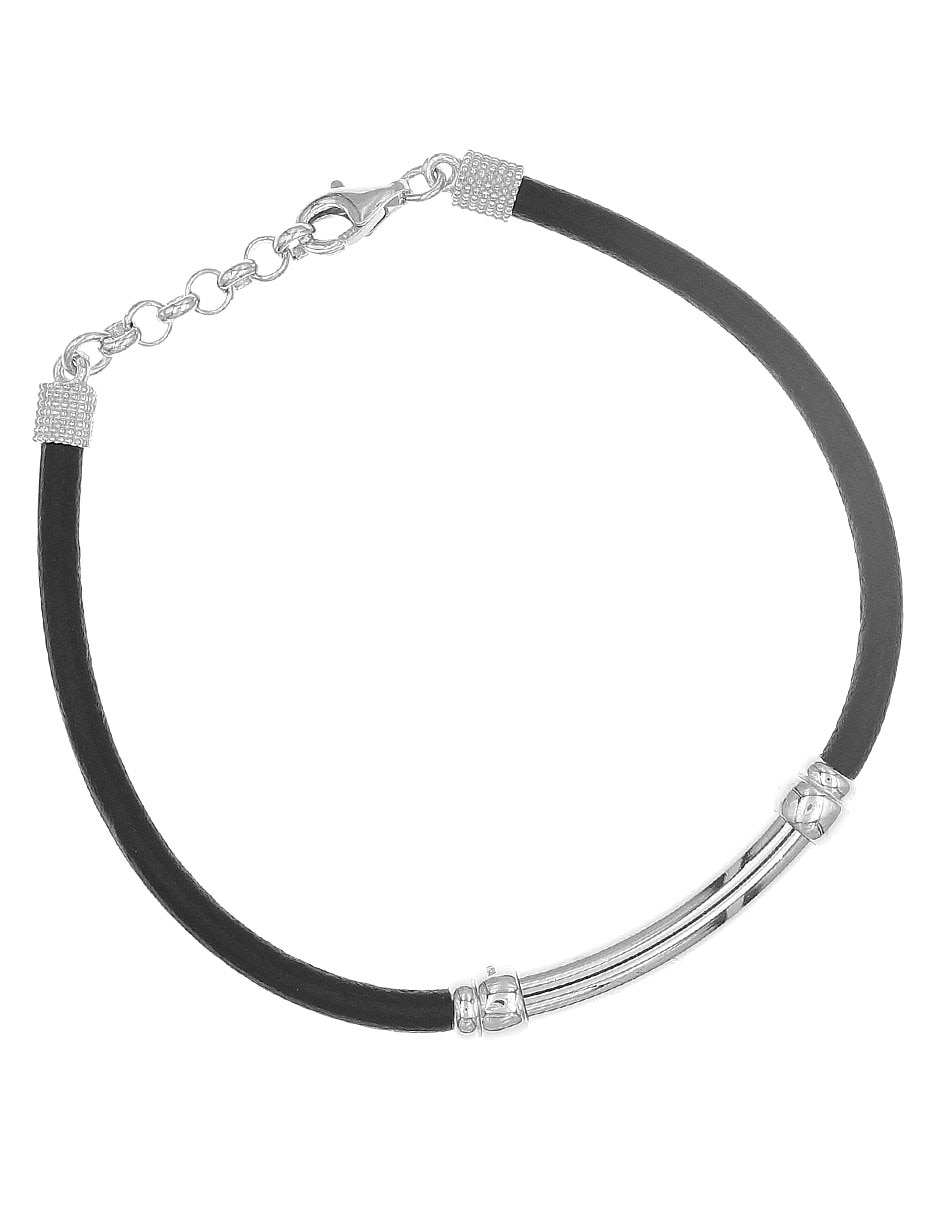 Pulsera de piel acabado semi brillante