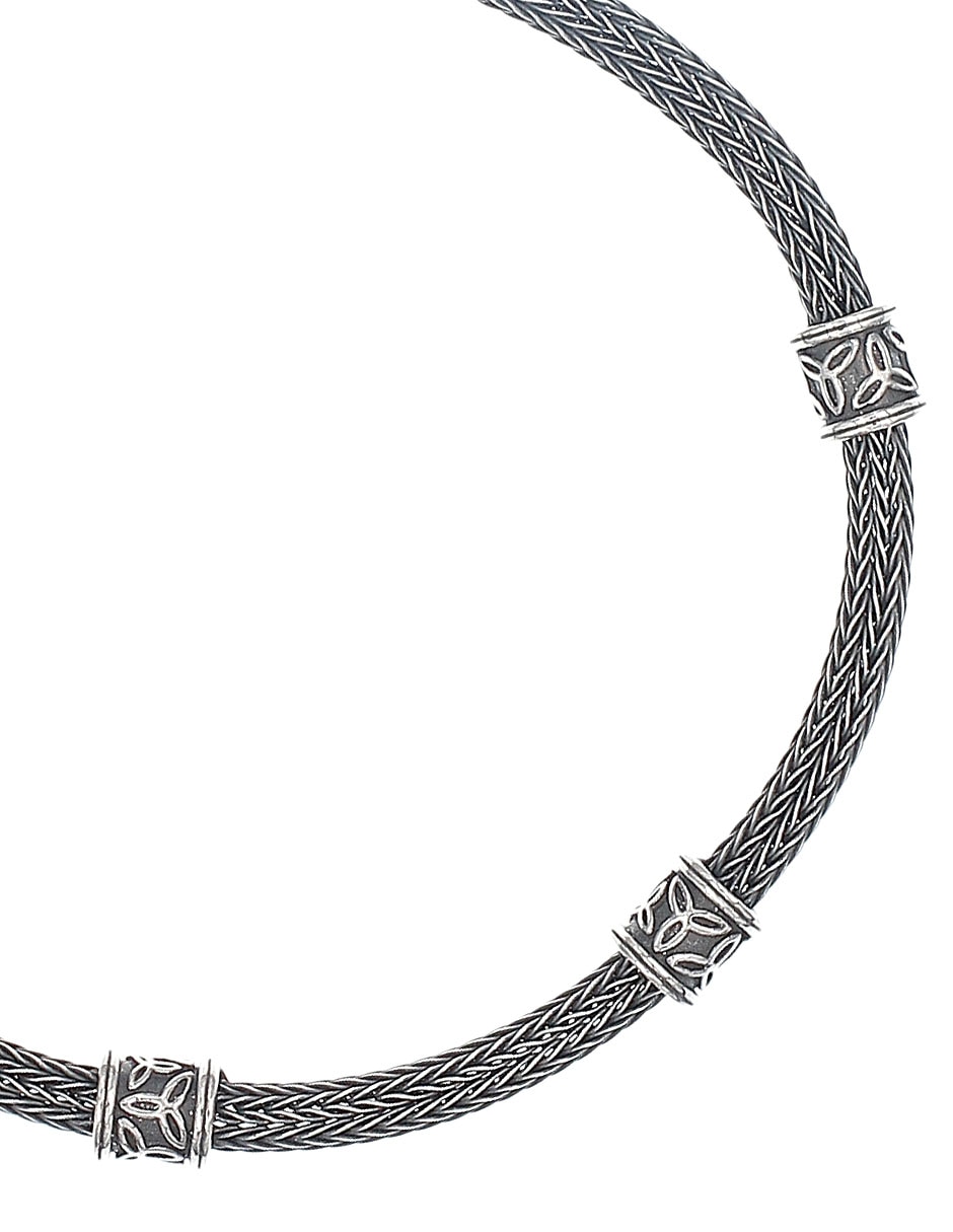 Pulsera de plata p 925 acabado mate
