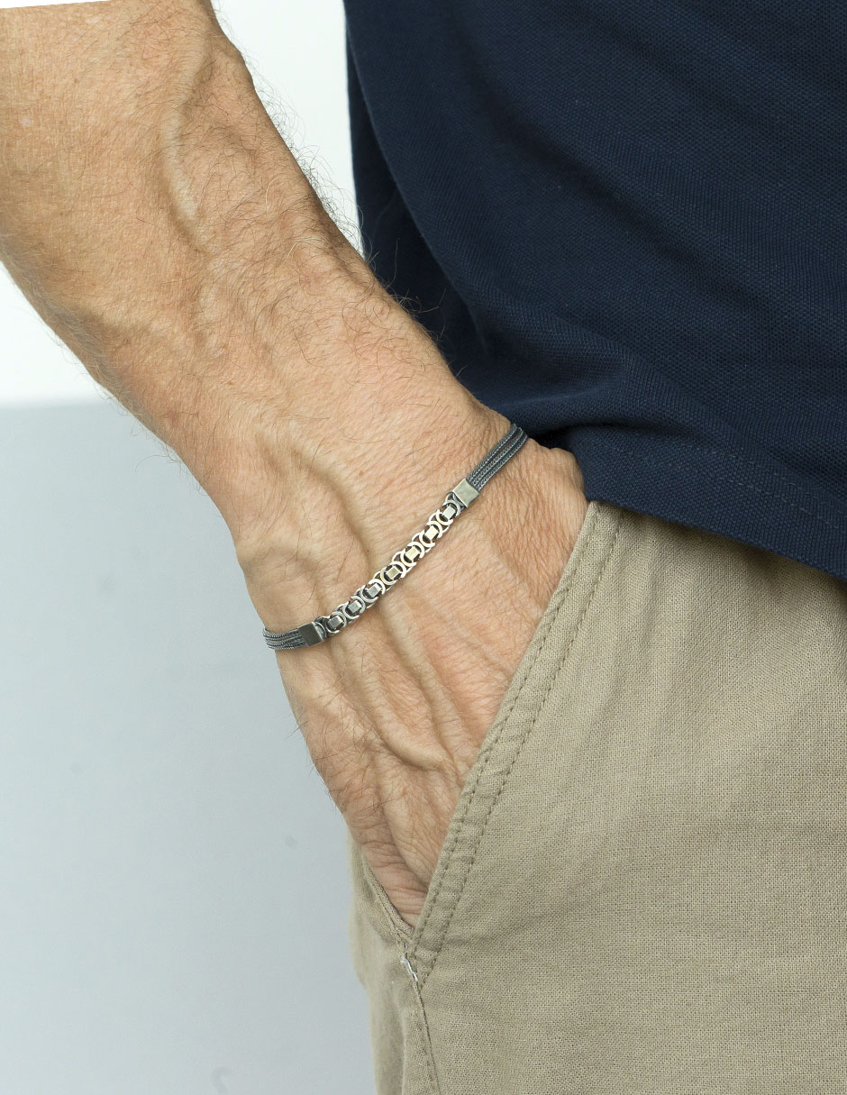 Pulsera de plata p 925 acabado brillante