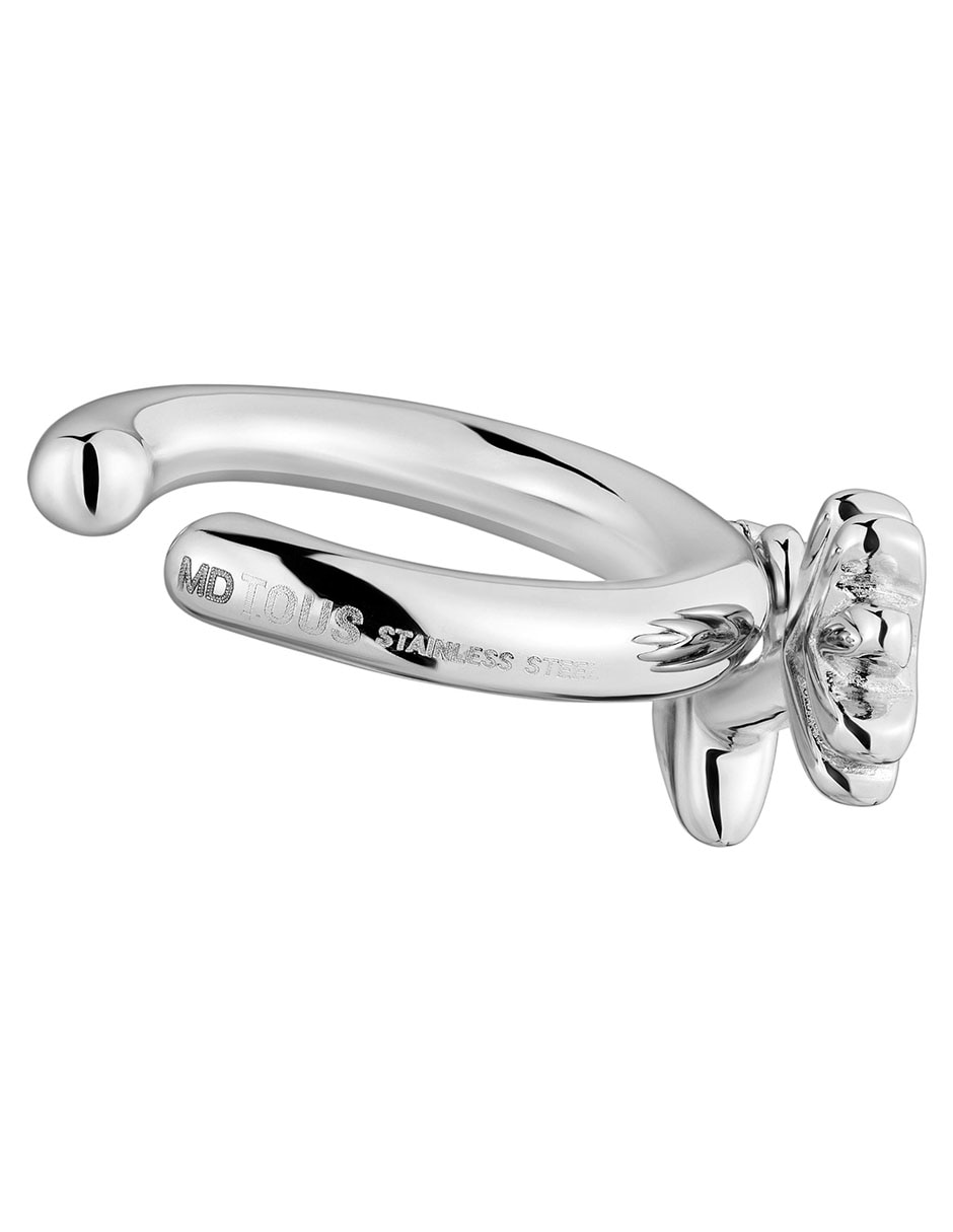 Ear cuff Flecha Charming Steel con acabado brillante