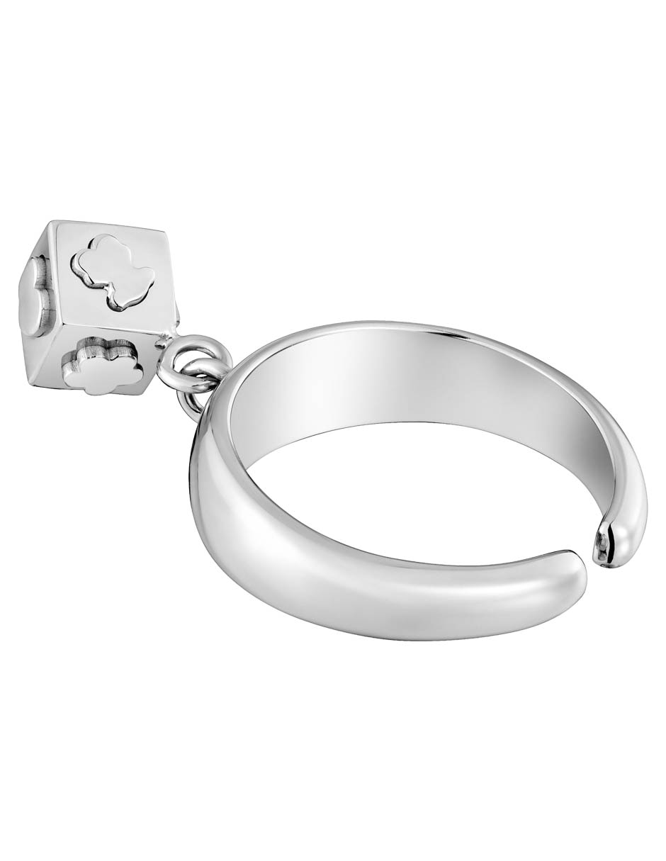 Anillo de cubo Charming Steel brillante 3