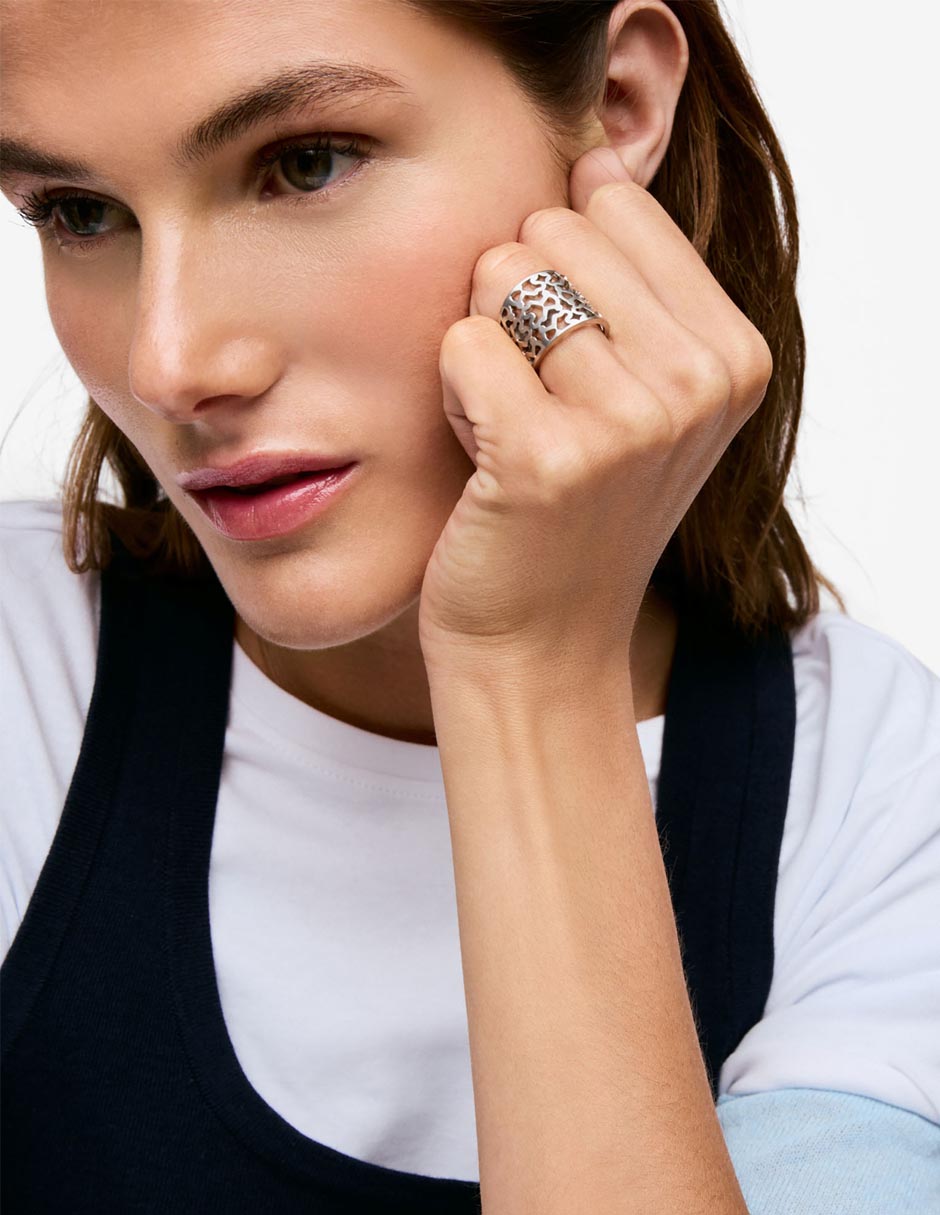 Anillo de Oso Kaos brillante 5