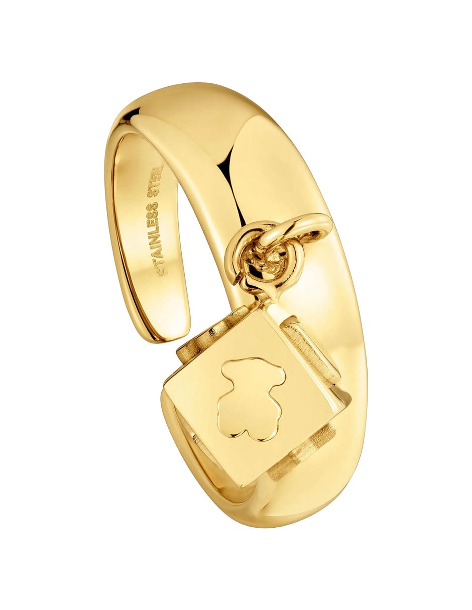 Anillo de cubo Charming Steel brillante
