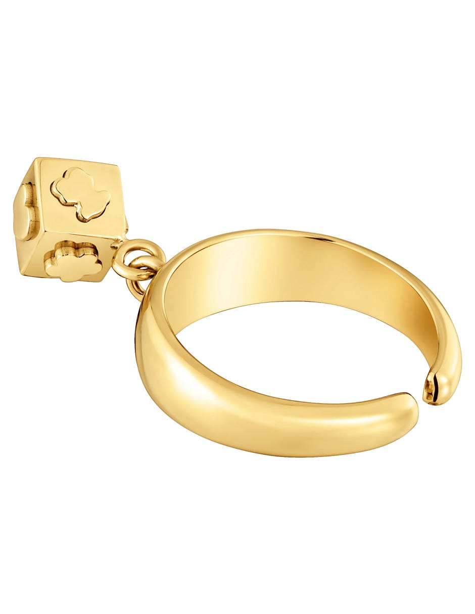 Anillo de cubo Charming Steel brillante 2