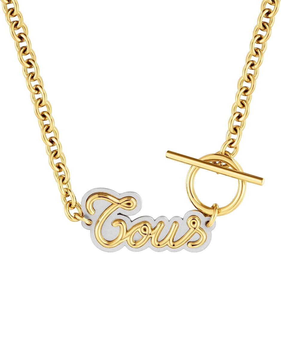 Collar con dije Logo Charming Steel 1