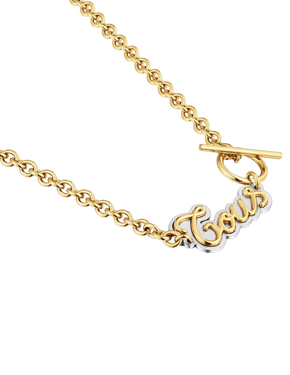 Collar con dije Logo Charming Steel 4