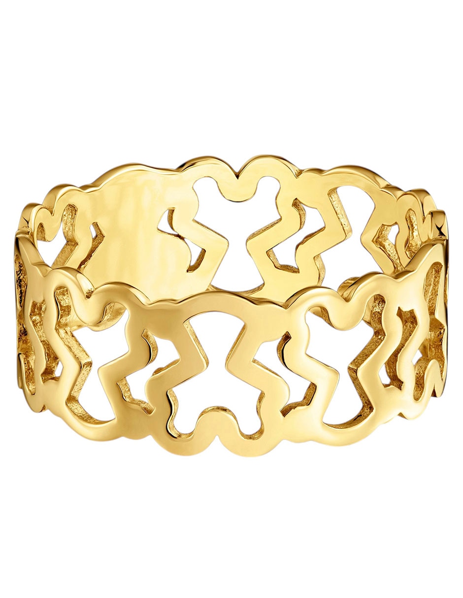 Anillo de Oso Kaos 9 K de Oro amarillo brillante