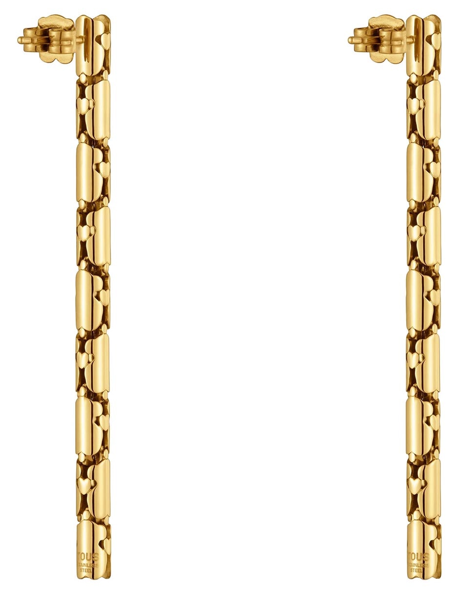 Aretes largos Carrusel con acabado brillante 4