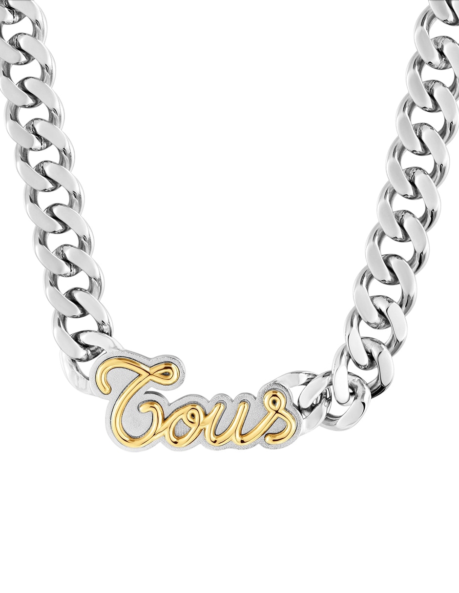 Collar con dije Logo Charming Steel 1