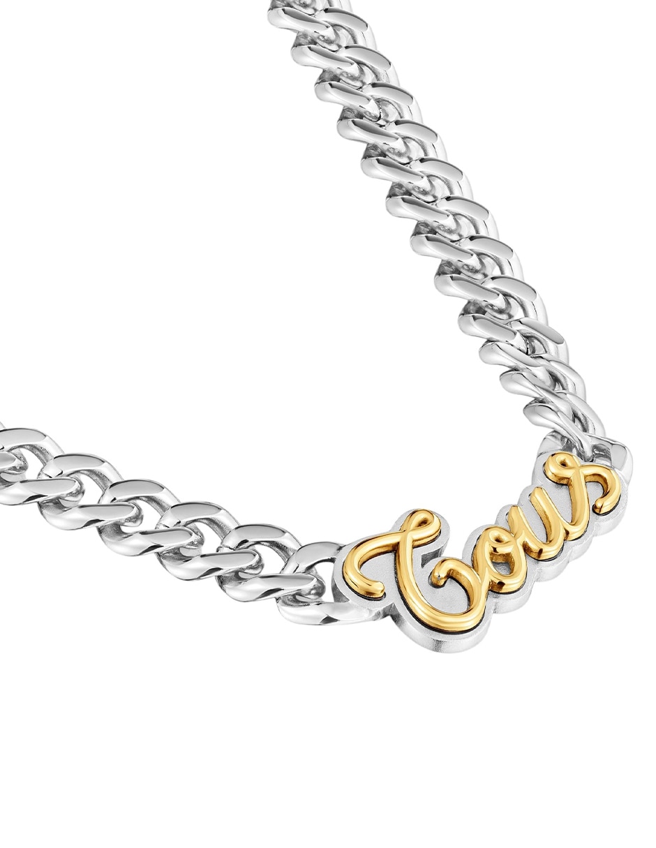Collar con dije Logo Charming Steel 4