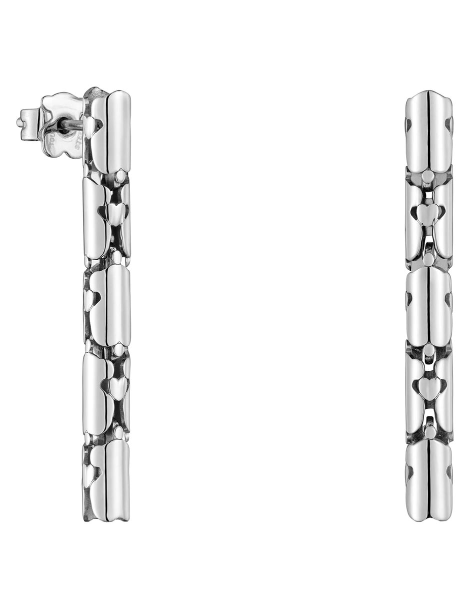 Aretes largos Carrusel con acabado brillante 1
