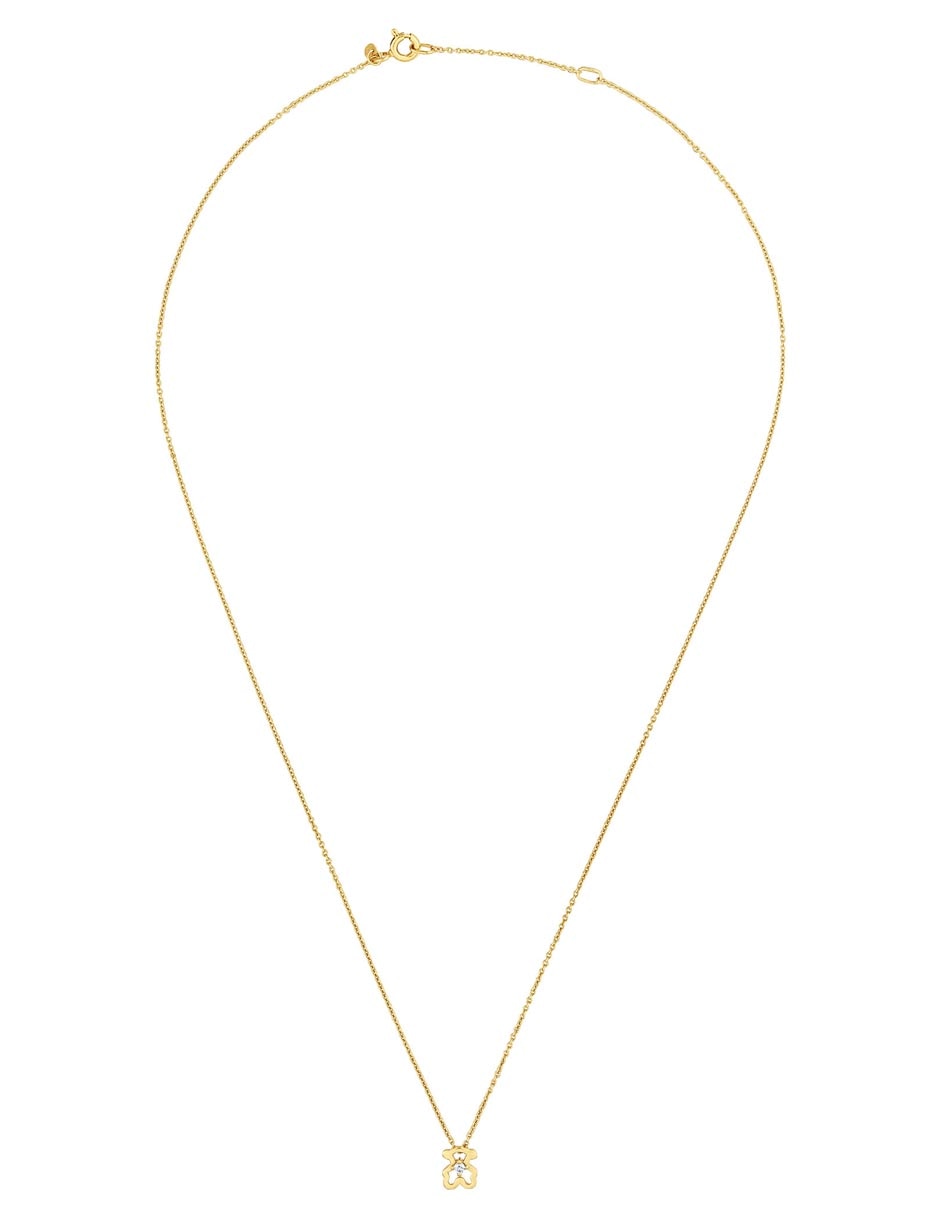 Collar Oso Kaos de oro amarillo 9 K