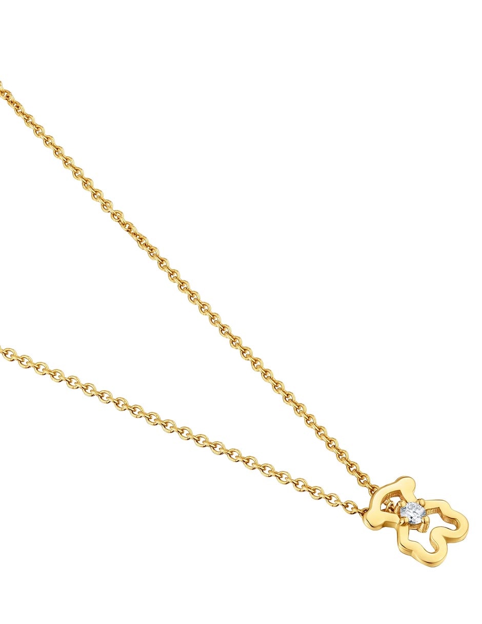 Collar Oso Kaos de oro amarillo 9 K 4