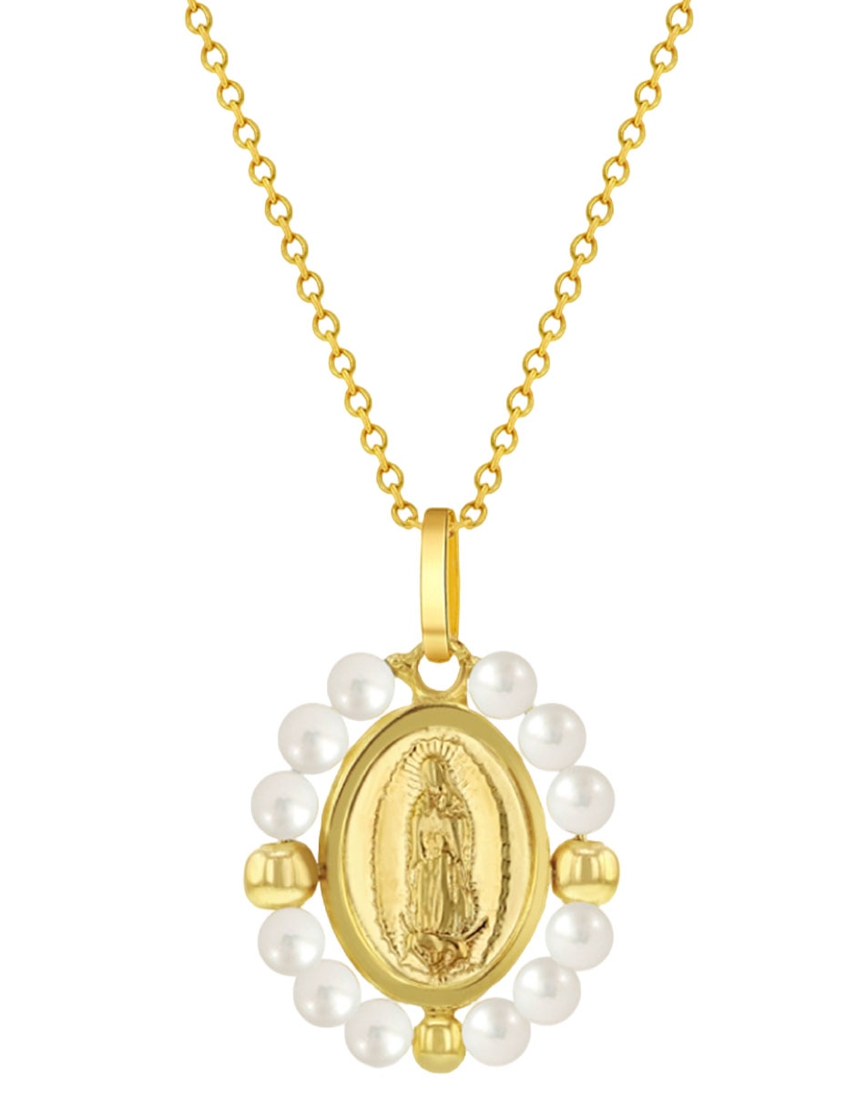 Collar de ovalado de oro amarillo 14 K Collar de ovalado de oro amarillo 14 K
