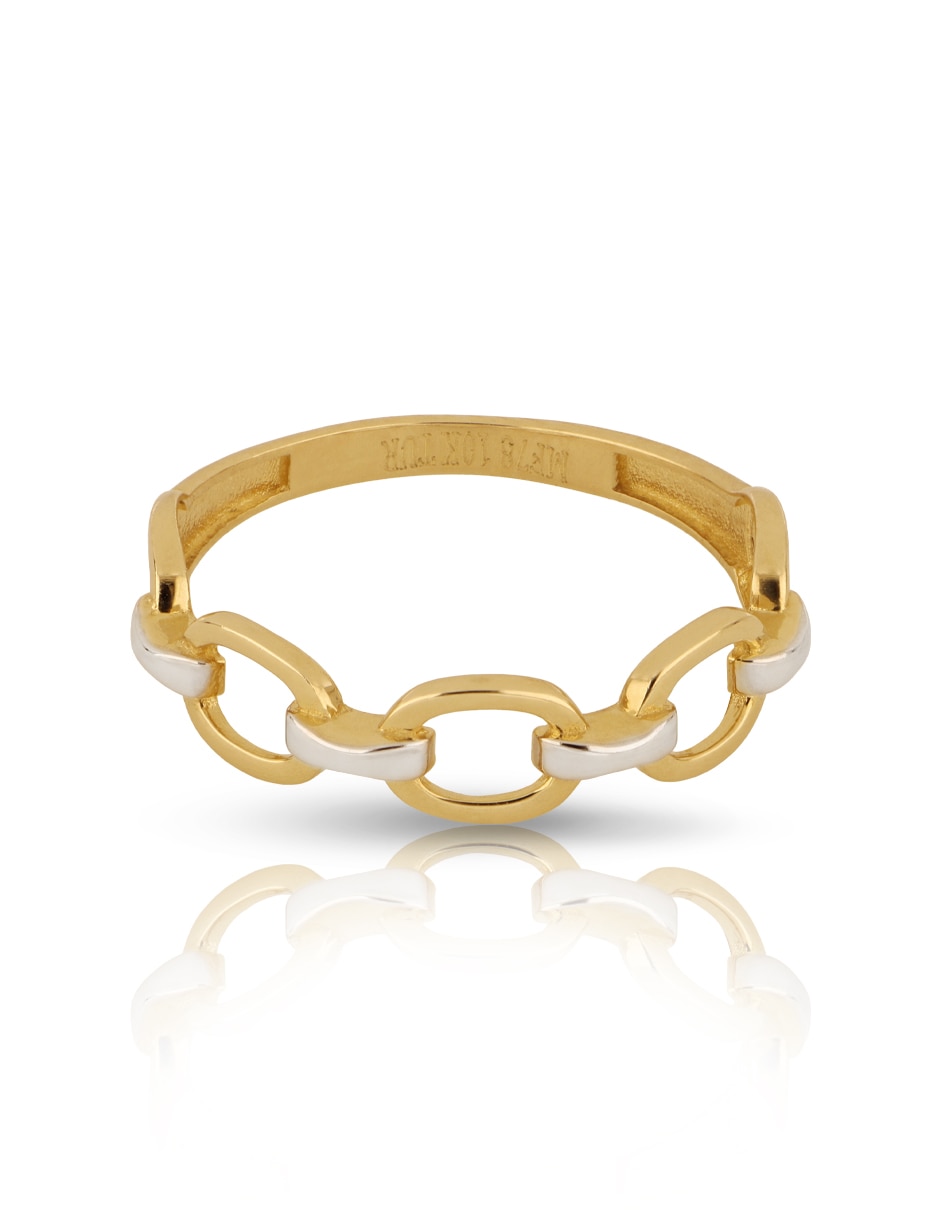 Anillo dinasti 10 k de oro amarillo