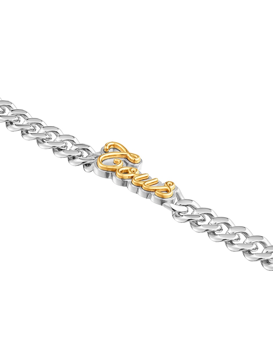 Pulsera de acero inoxidable acabado brillante 4