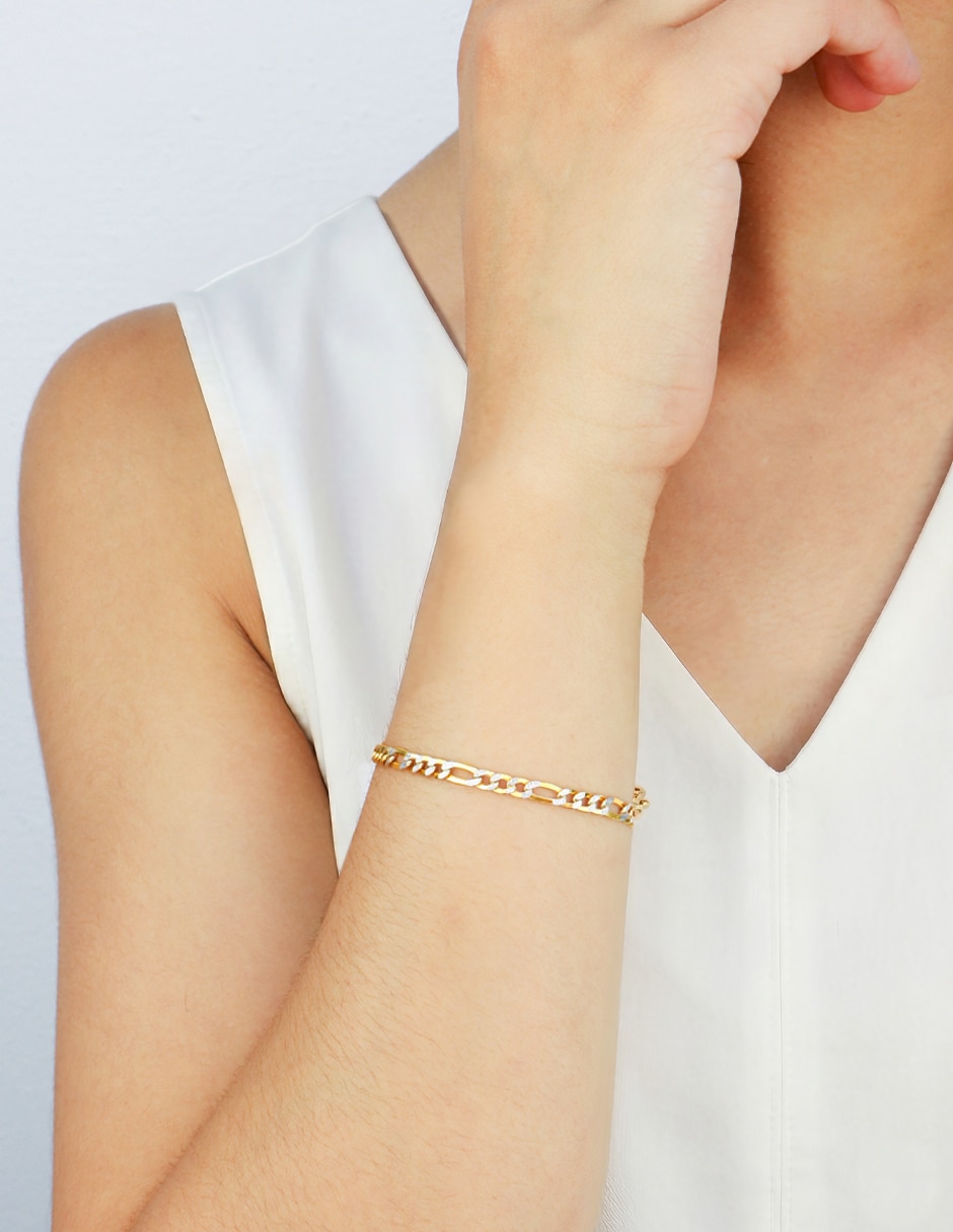 Pulsera de oro amarillo con 14 k 3