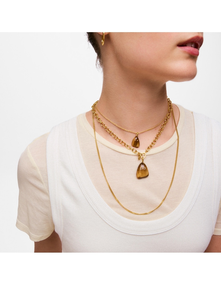 Collar de fantasma Tous Boo de baño de oro 4