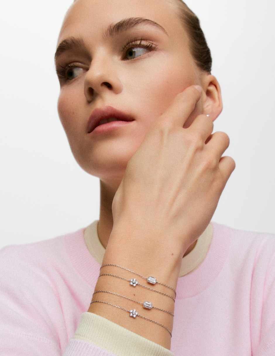 Pulsera de oro blanco Tous Irisé Lgd