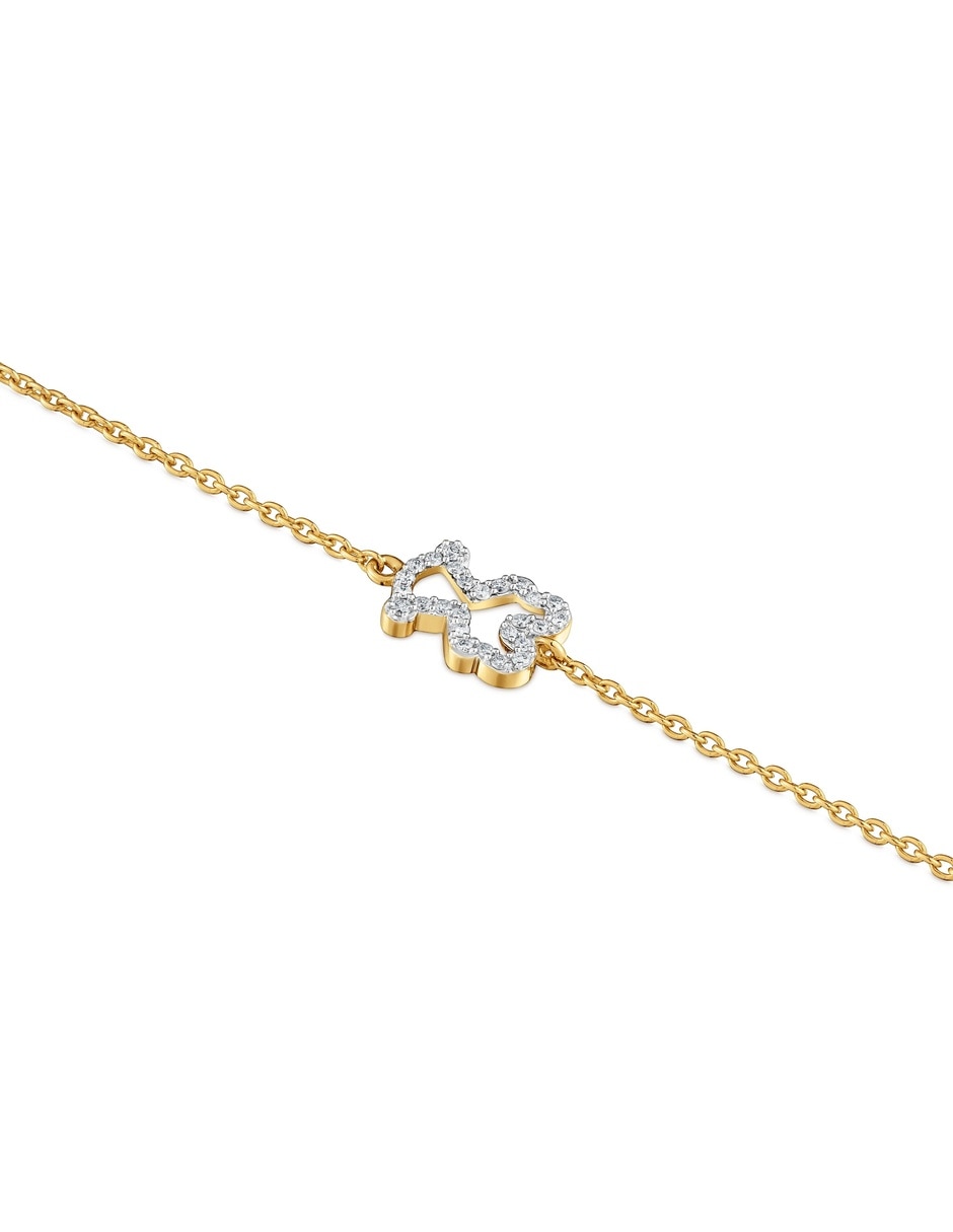 Pulsera de oro amarillo con diamante Kaos Pulsera de oro amarillo con diamante Kaos