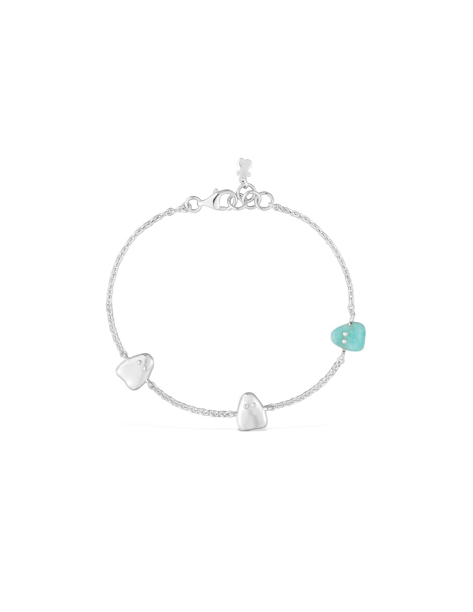 Pulsera de plata con amazonita boo acabado 5