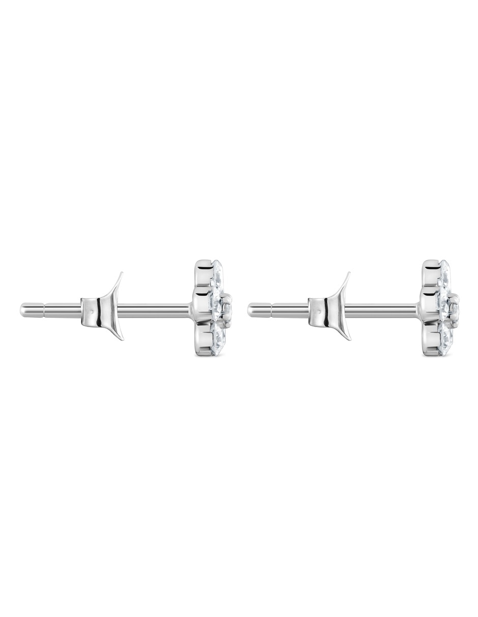 Aretes cortos de Fantasma Tous Boo de plata de amatista 5