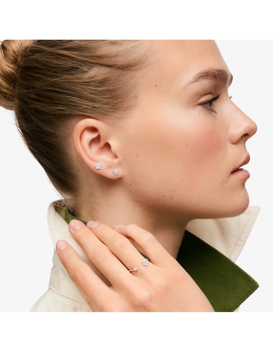 Aretes cortos de Fantasma Tous Boo de plata de amatista