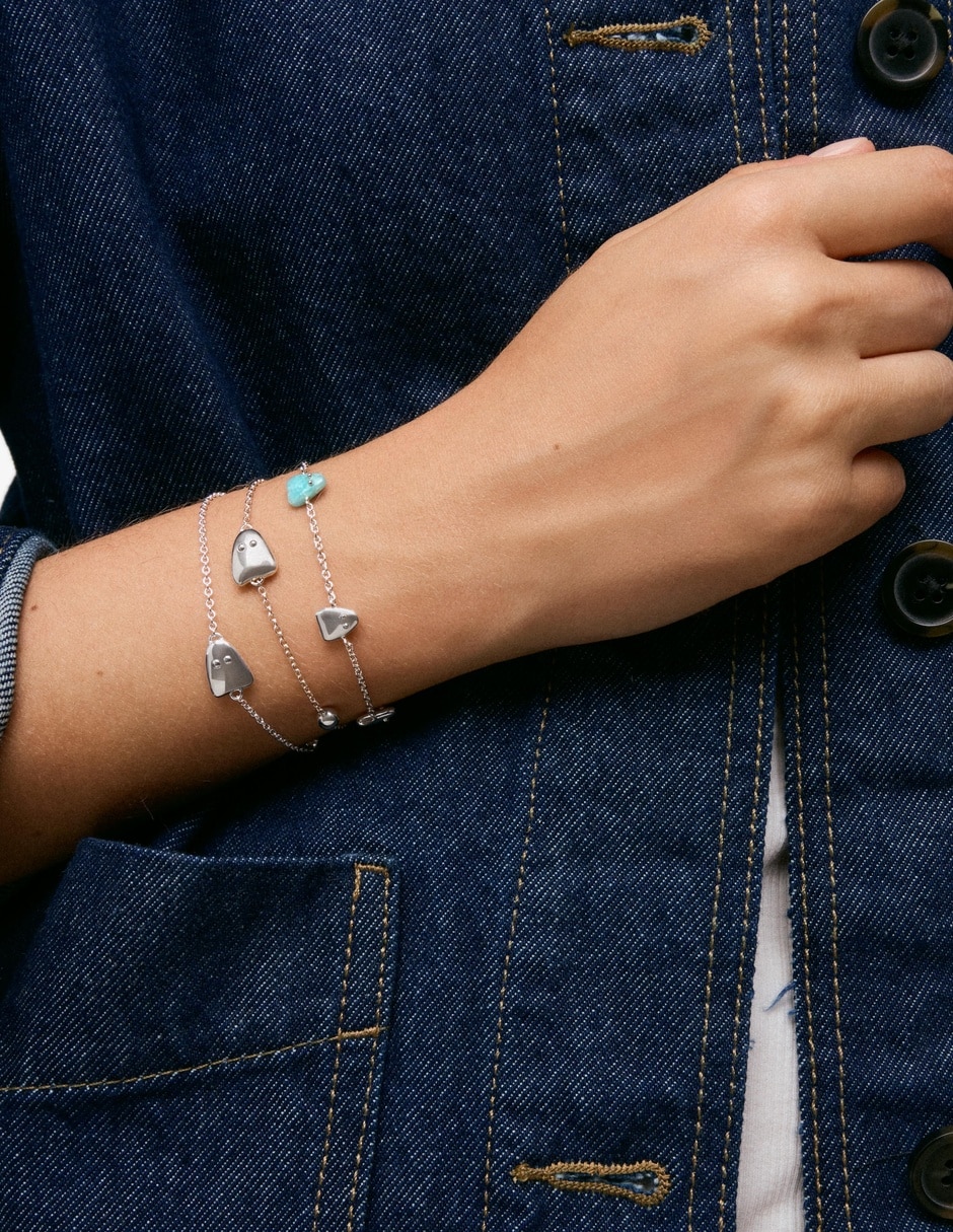 Pulsera de plata Tous Boo acabado baño de oro 4