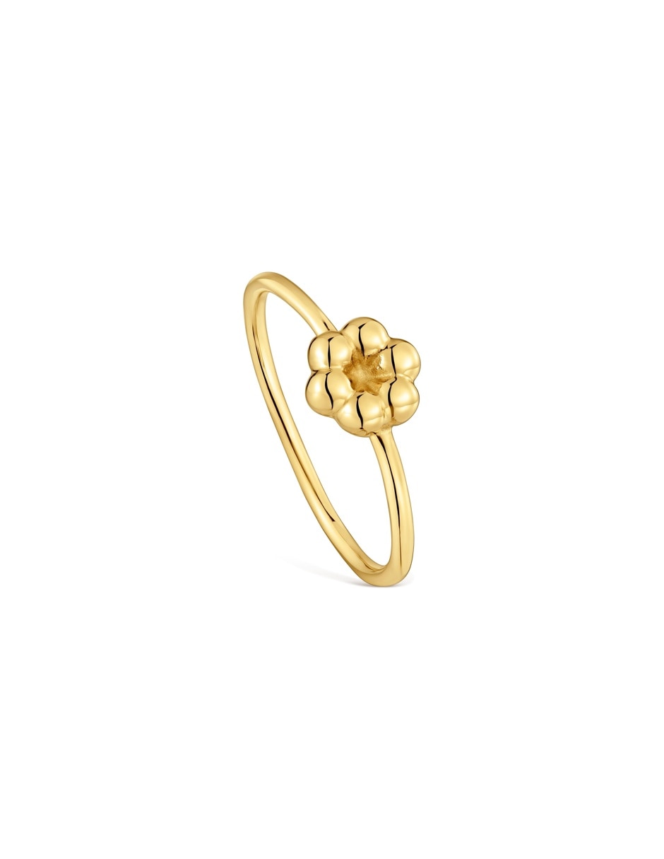 Anillo de flor bold motif 18 k de plata vermeil baño de oro Anillo de flor bold motif 18 k de plata vermeil baño de oro