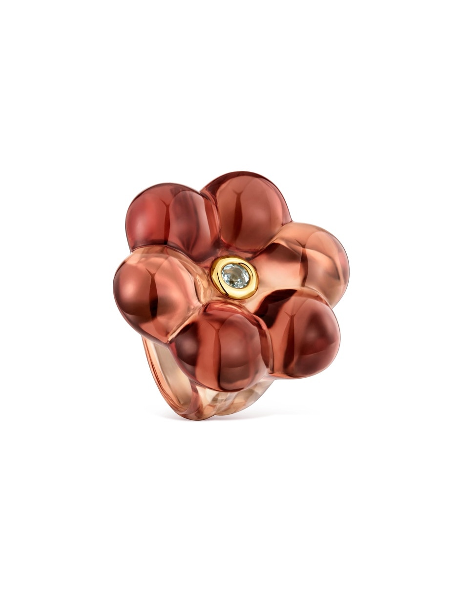 Anillo de flor bold motif topacio Anillo de flor bold motif topacio
