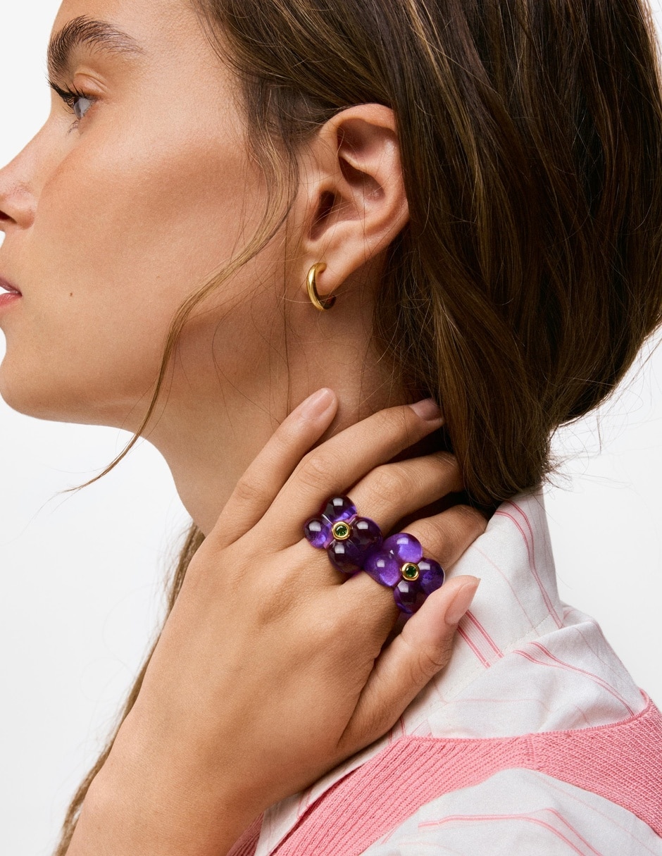 Anillo de flor bold motif 3