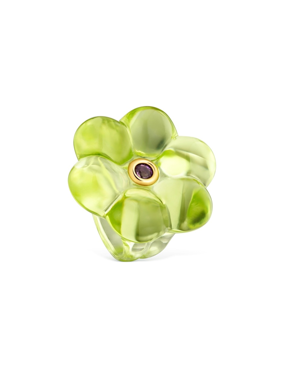 Anillo de flor bold motif amatista Anillo de flor bold motif amatista