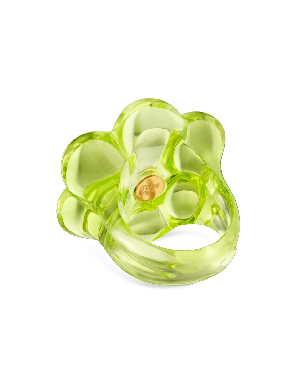 Anillo de flor bold motif amatista 5