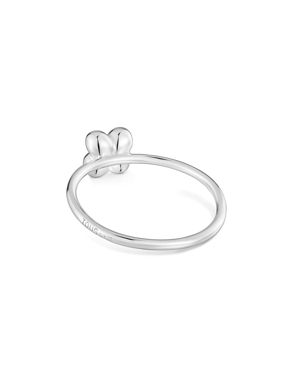 Anillo de flor bold motif 18 k de plata 5