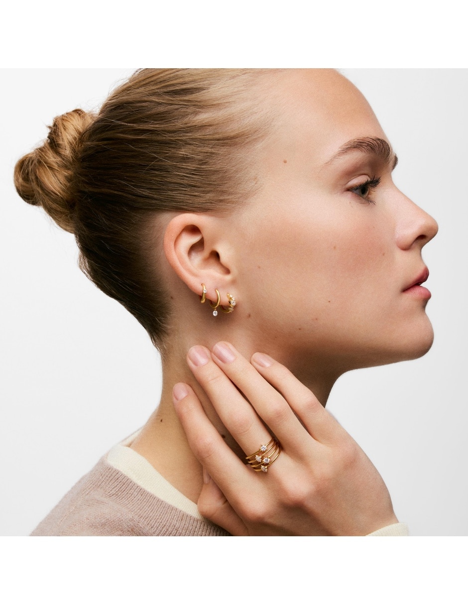 Aretes cortos de fantasma boo de plata con acabado