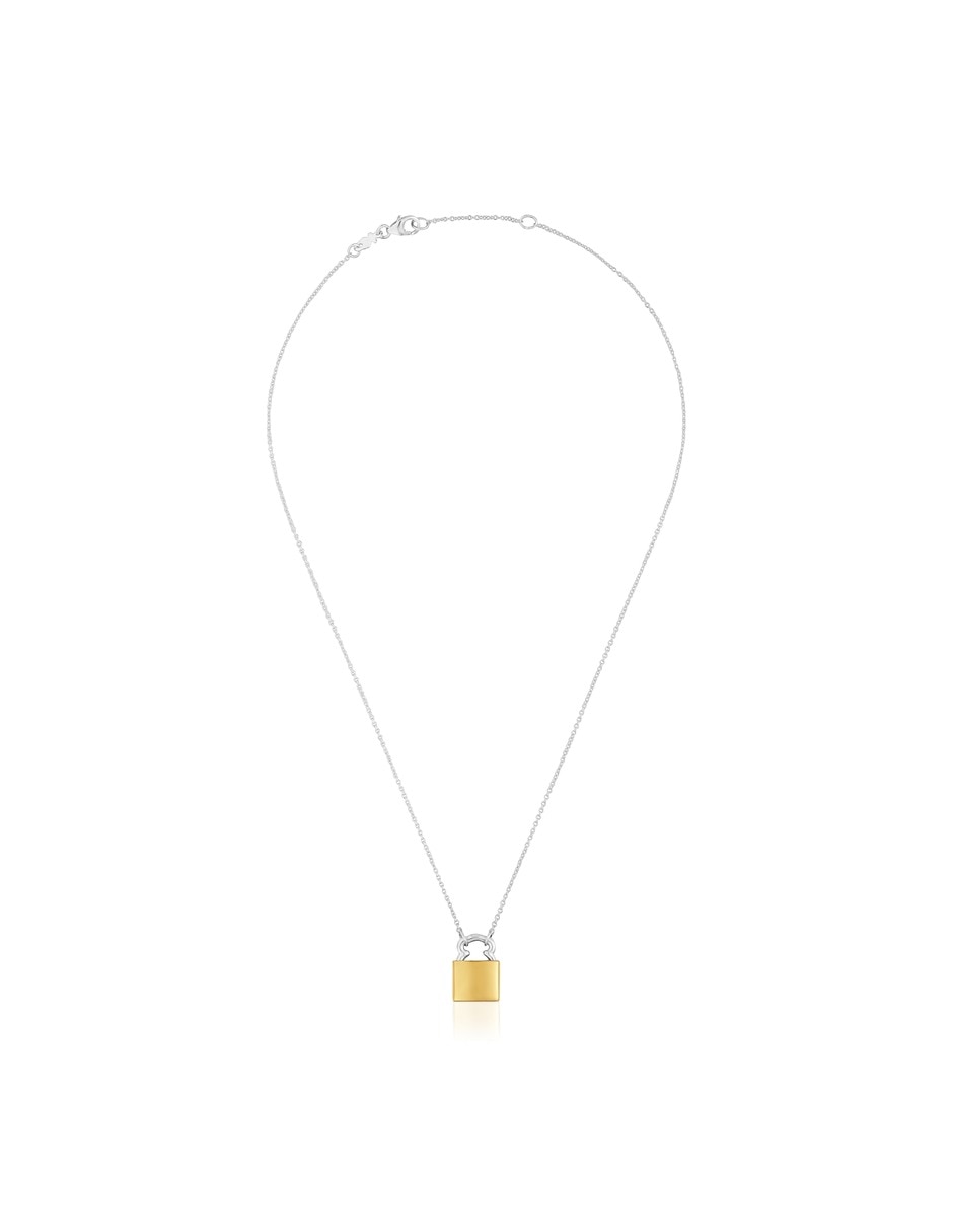 Collar de candado de plata P 925 2