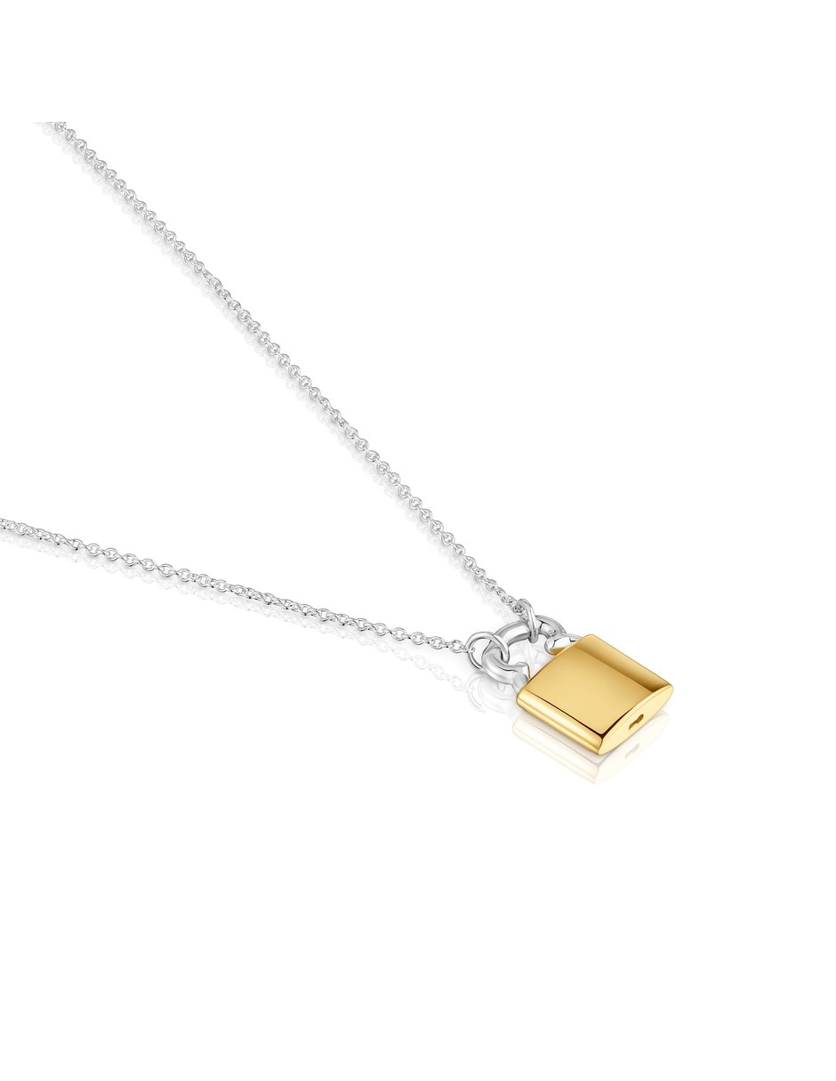 Collar de candado de plata P 925 4