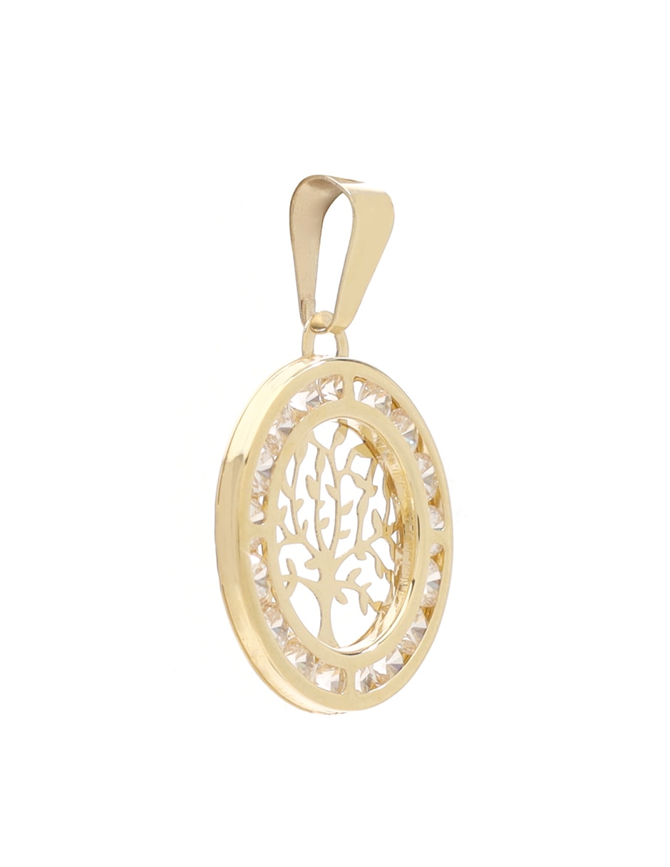 Dije de árbol de la vida de oro 14 k 4