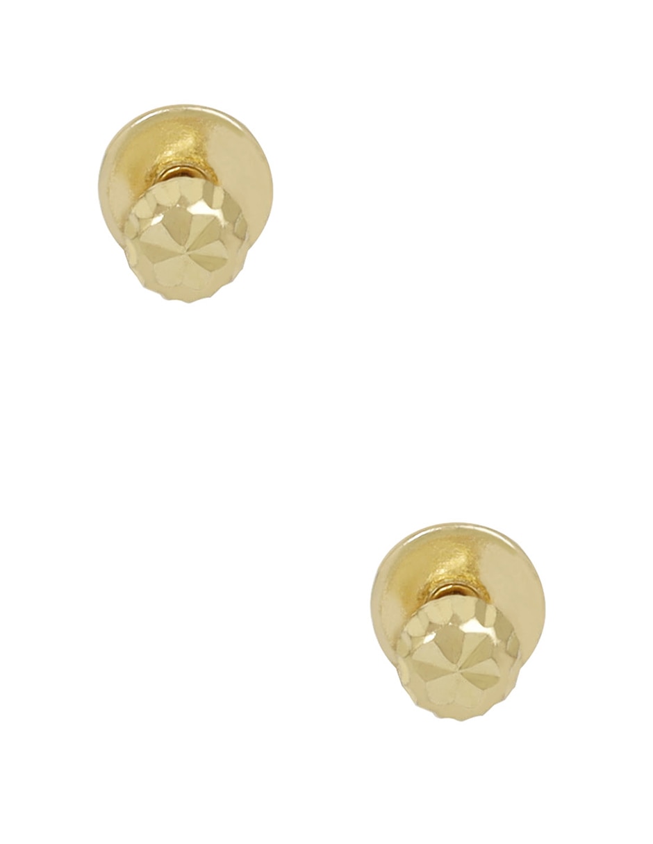 Broqueles de oro 14 k con acabado espejo Broqueles de oro 14 k con acabado espejo