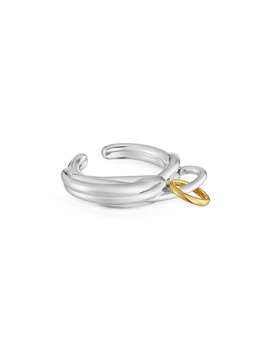 Anillo Tous Lia con acabado baño de oro 9 K 5