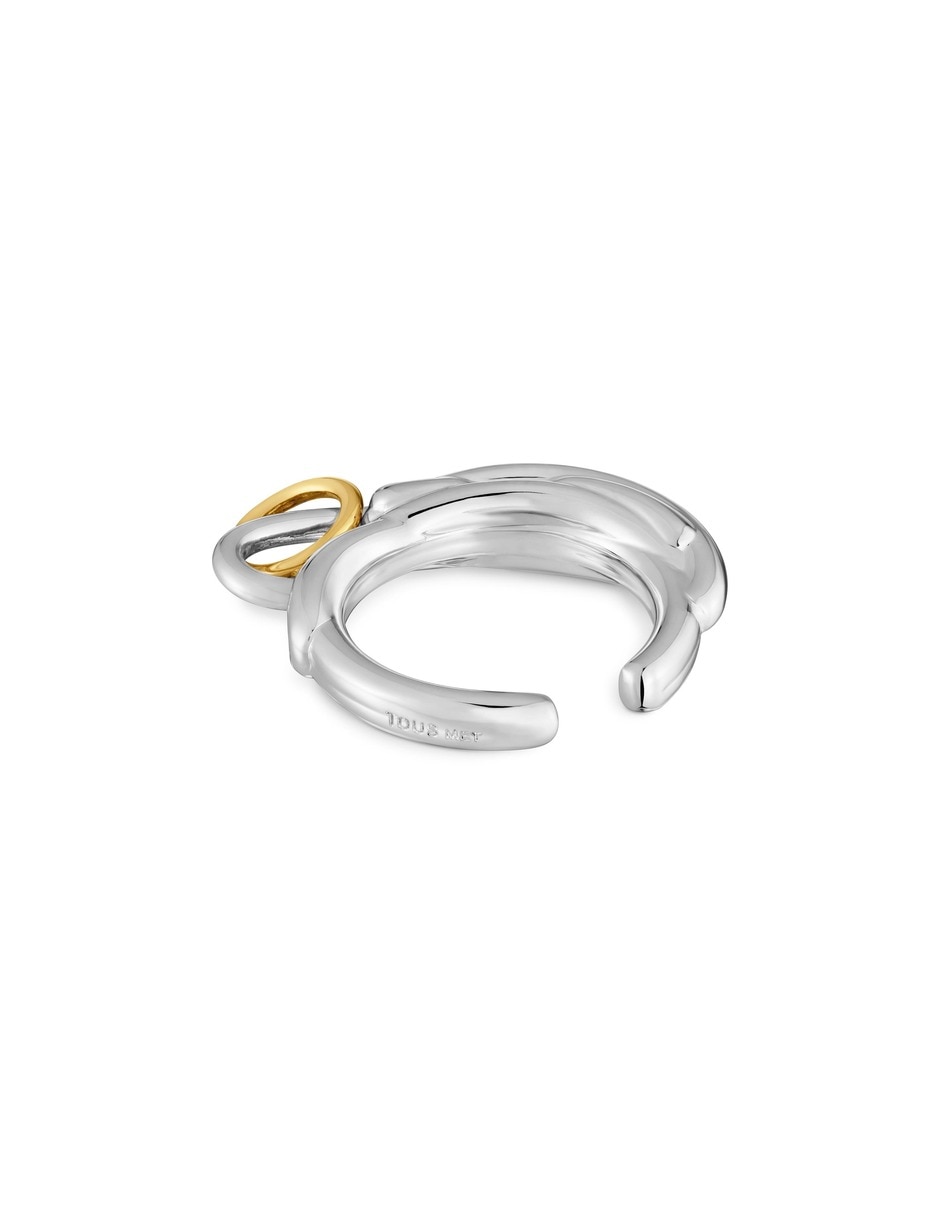 Anillo Tous Lia con acabado baño de oro 9 K 4