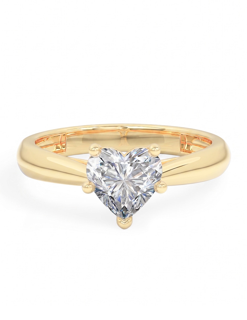 Anillo de compromiso de oro 18 k