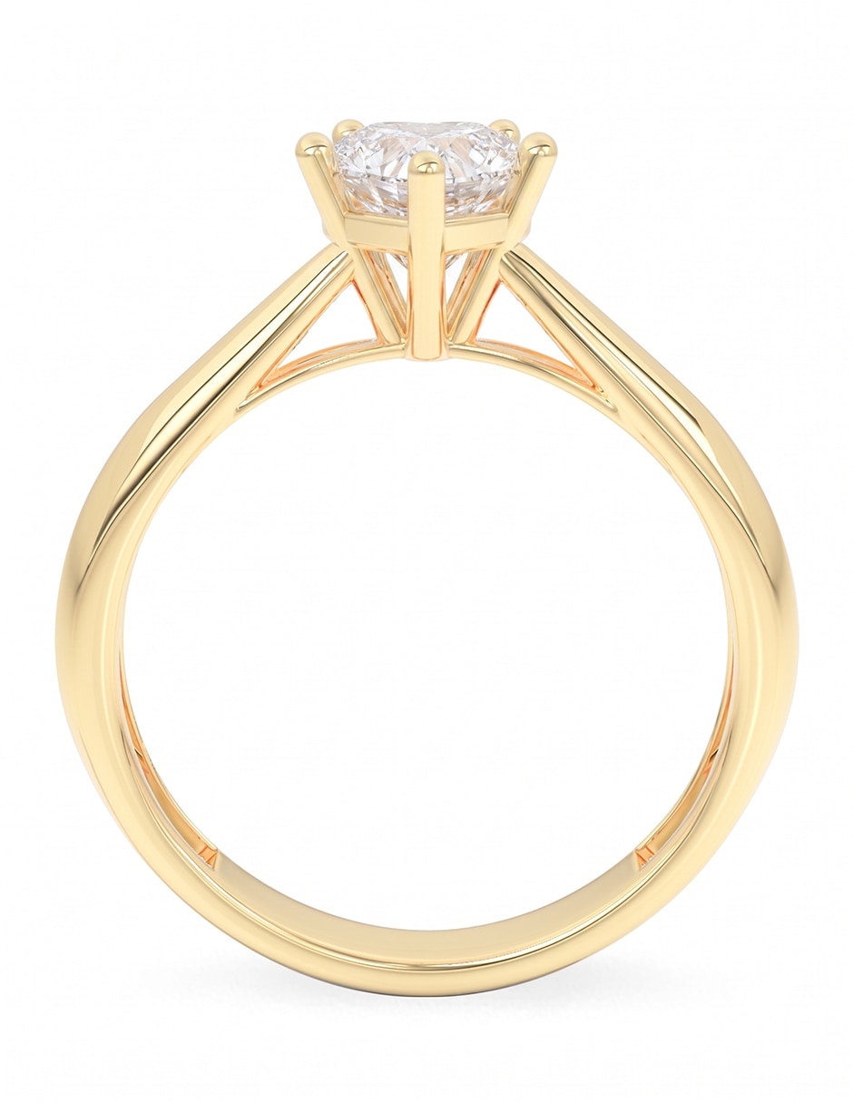 Anillo de compromiso de oro 18 k 3