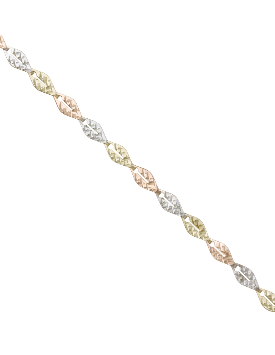 Pulsera y brazalete de oro florentino 14 k