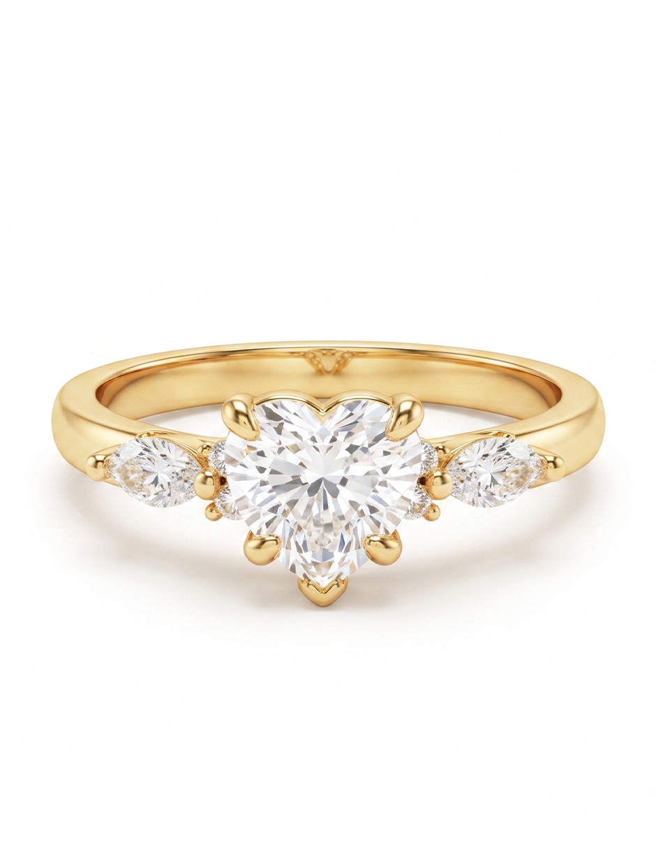 Anillo de compromiso de oro 18 k Anillo de compromiso de oro 18 k