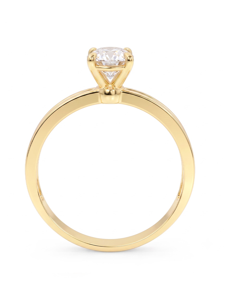 Anillo de compromiso de oro 14 k 3
