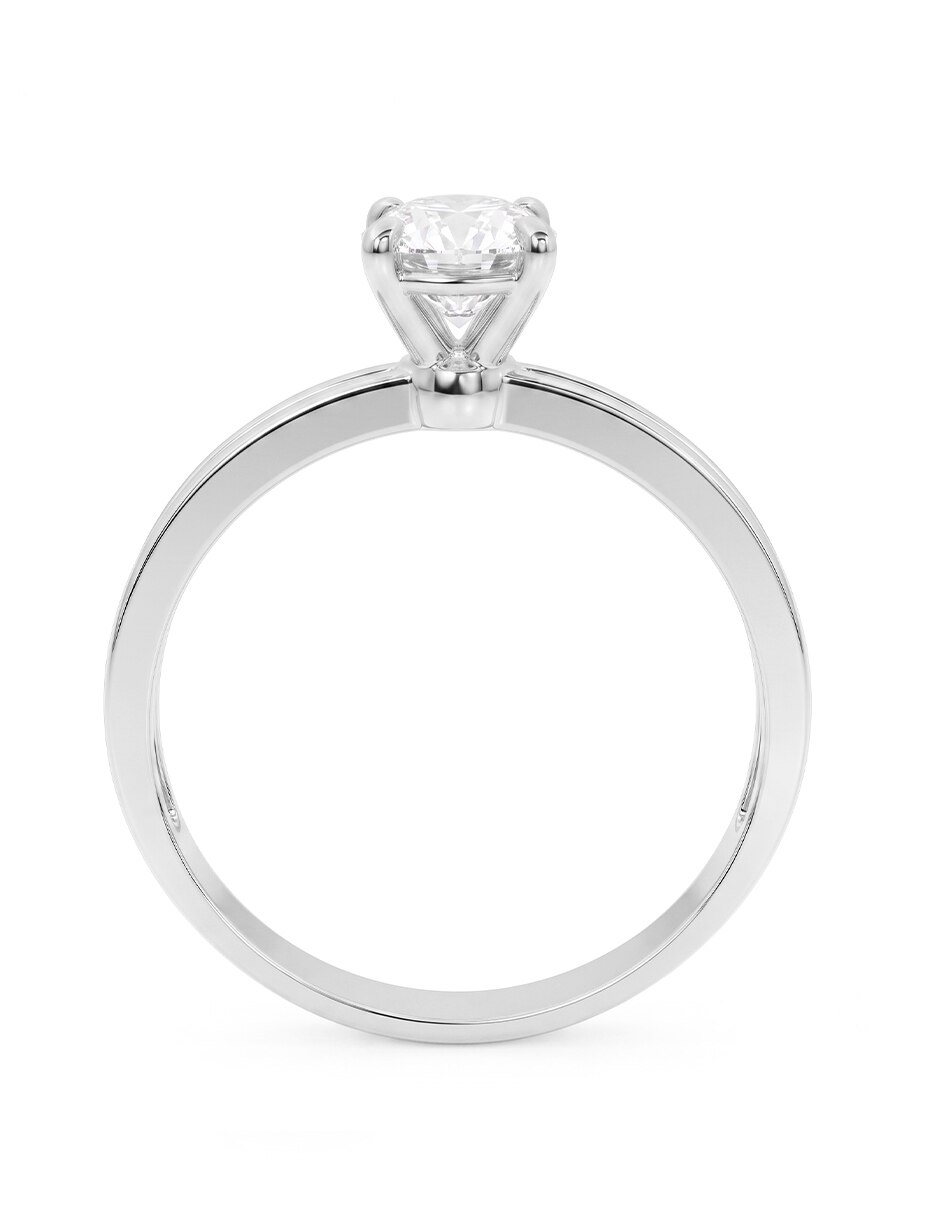 Anillo de compromiso de oro 18 k diamante de laboratorio 4
