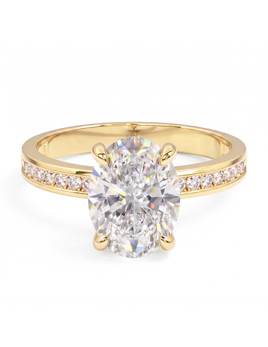 Anillo de compromiso de oro 18 k