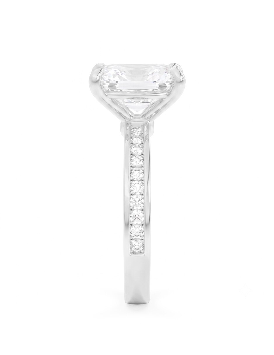 Anillo de compromiso de oro 18 k diamante de laboratorio 3